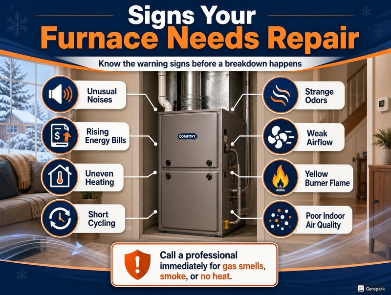 Signs Your Furnace Needs Professional Repair Now